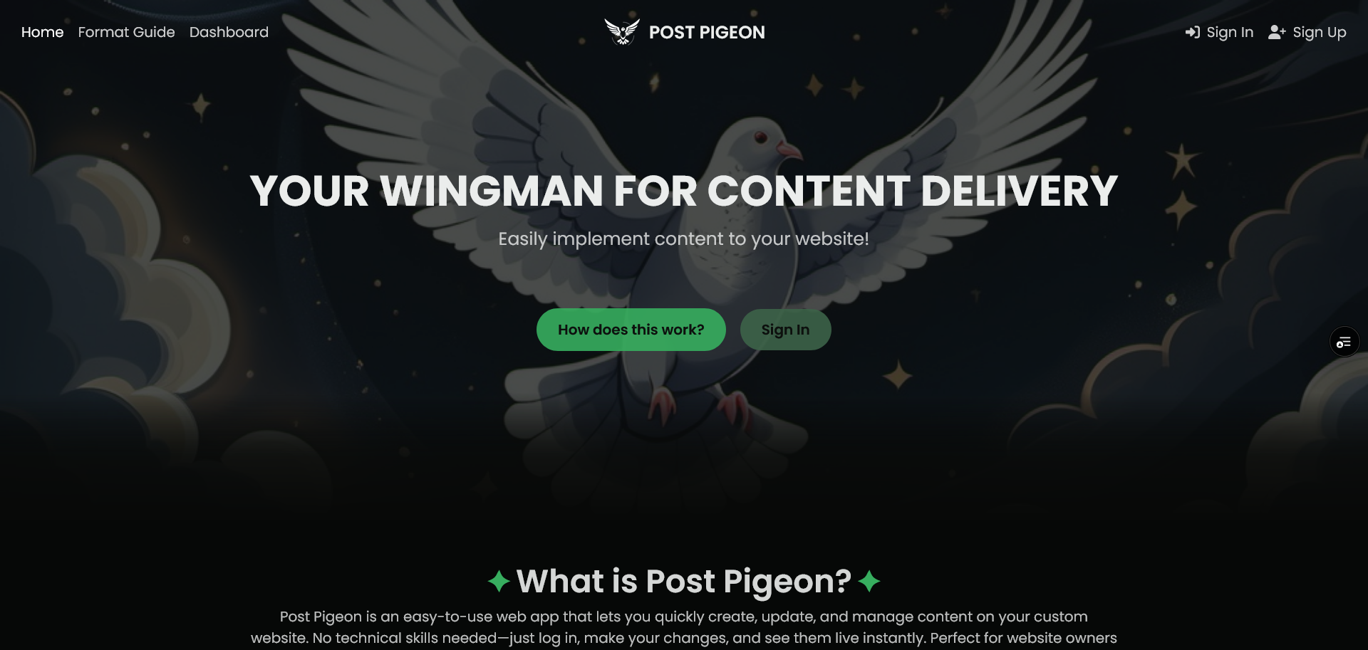 POST PIGEON